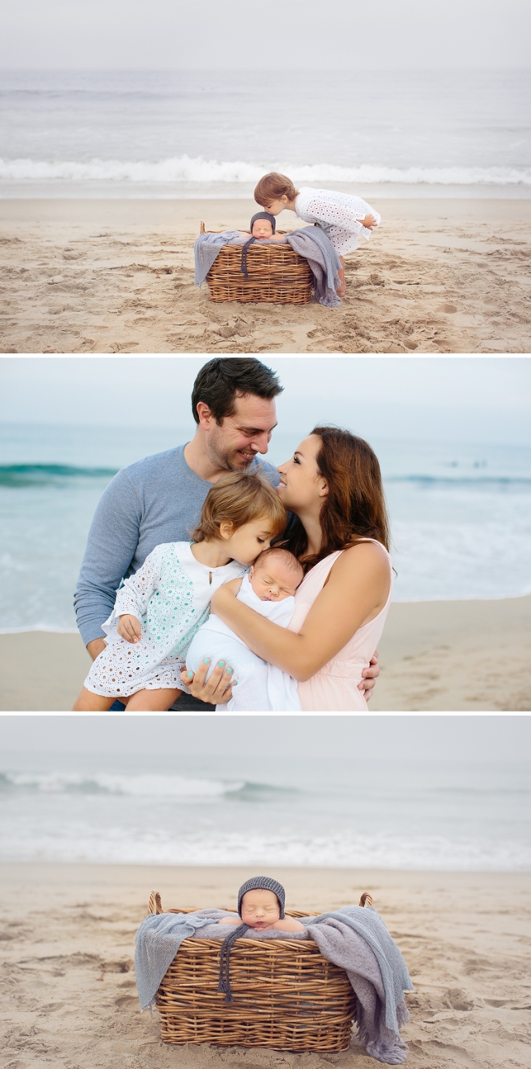 Beach newborn session