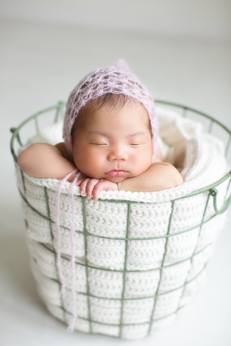 white newborn session in fort worth